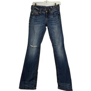 Miss Me Women's Distressed Boot Bootcut Jeans Size 27